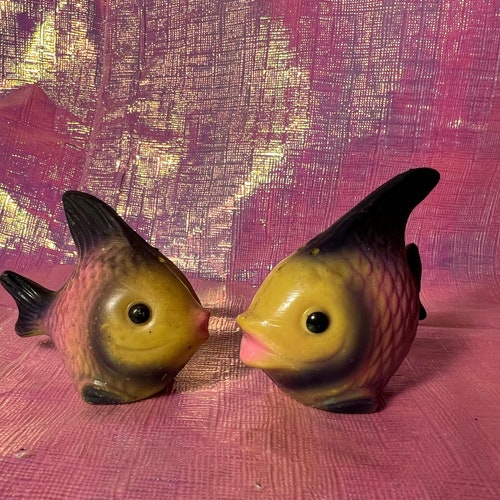 Vintage Japanese Carp Salt and Pepper Shakers Etsy