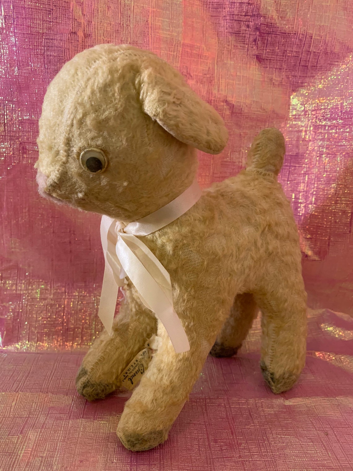Vintage gund stuffed lamb Etsy
