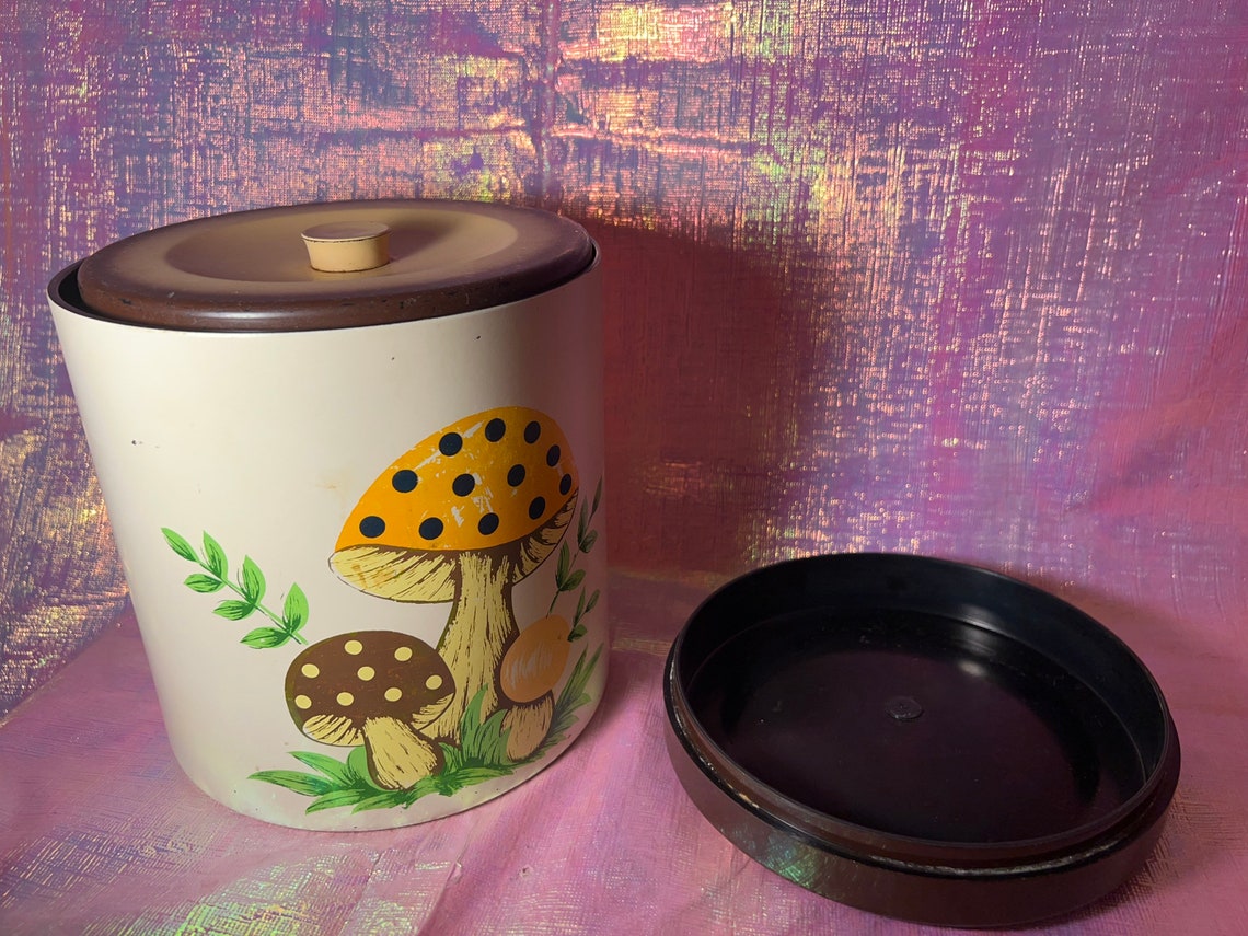 Vintage Sears Merry Mushroom Canister Set Etsy
