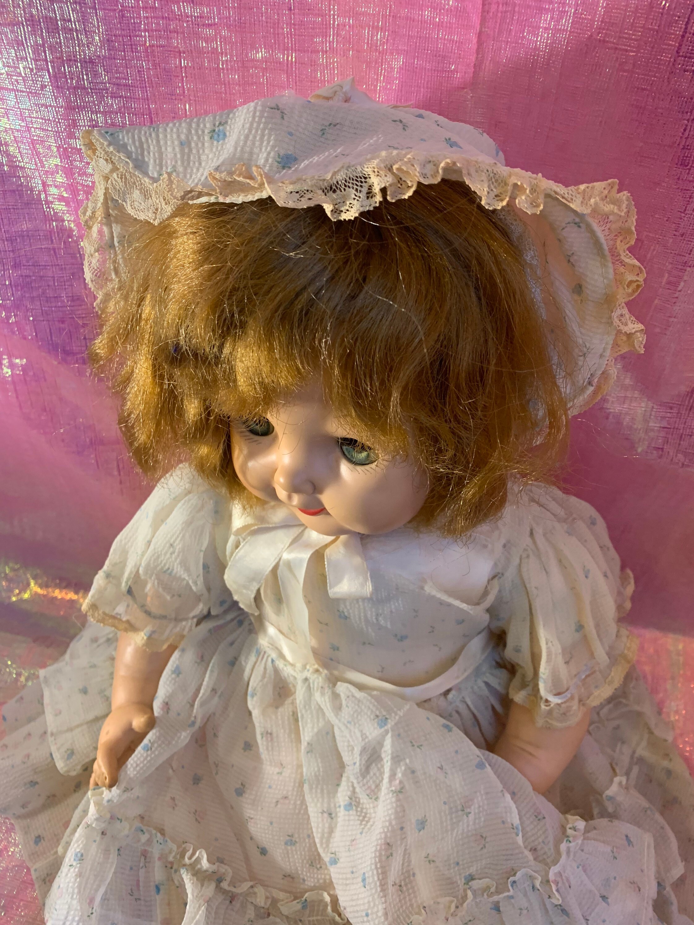 Large rubber sleepy eye doll baby Etsy