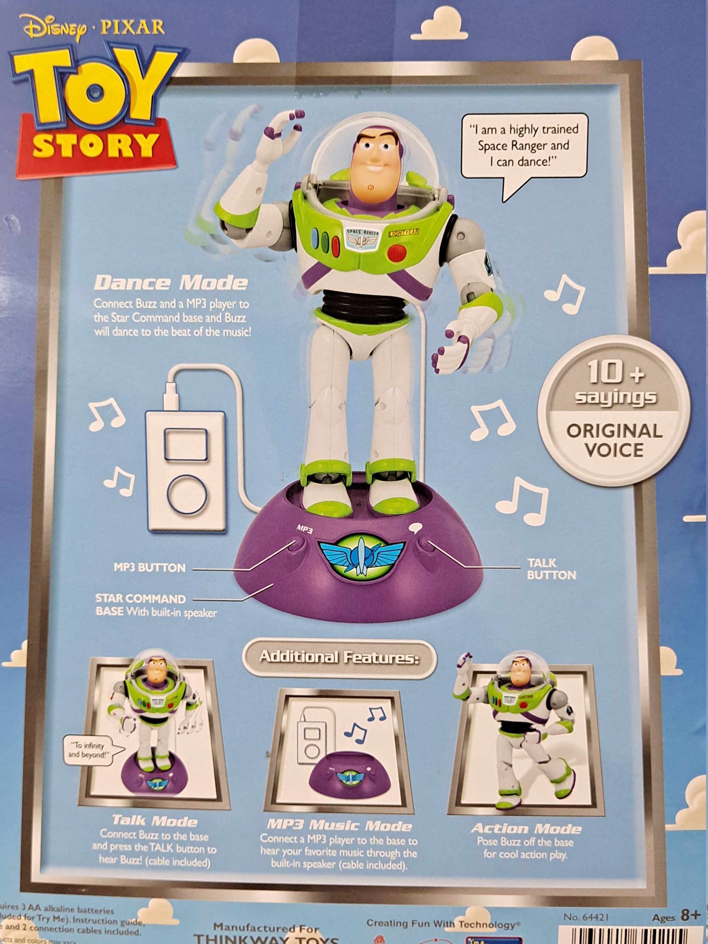 Retired New Disney Pixar ThinkWay Toys Toy Story Talking