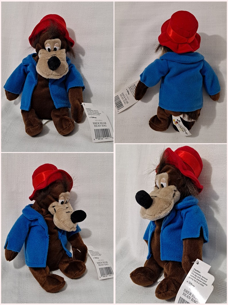 Vintage New + Tags Brer Br'er Rabbit Vulture Fox Bear Set Plush Bean ...