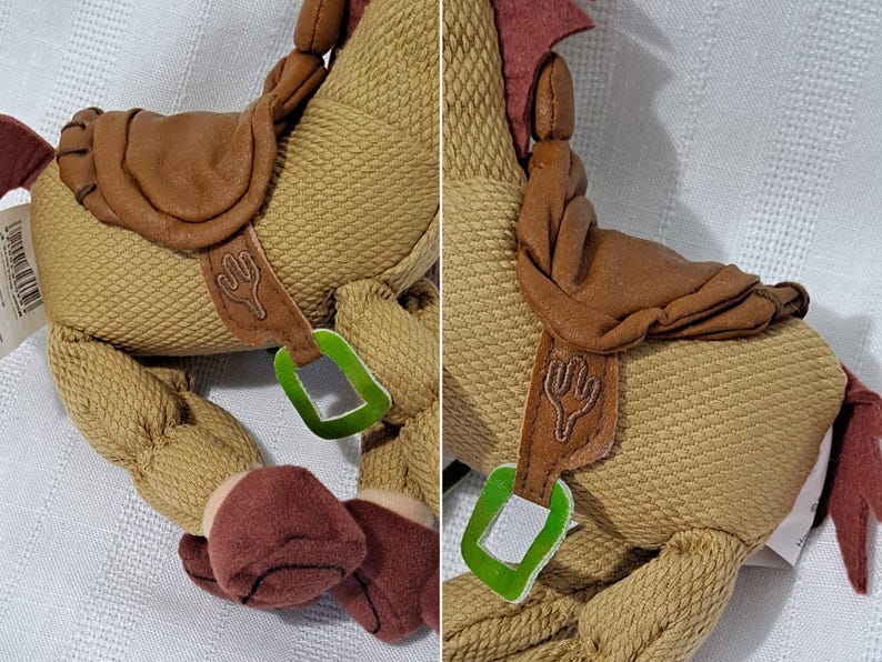 Vintage New Tags Disney Store Pixar Toy Story Sheriff Woody Cowboy Prospector Pete Star Bean or Bullseye Disney Store Bean Bag Plush Doll image 12