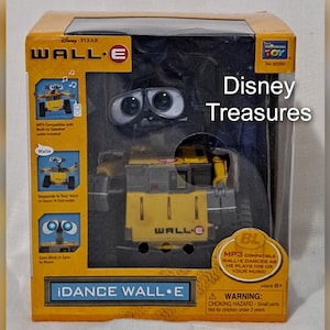 Retired New Disney Pixar ThinkWay Toys Wall E Talking iDance Action Figure Dance & Play MP3 Speaker