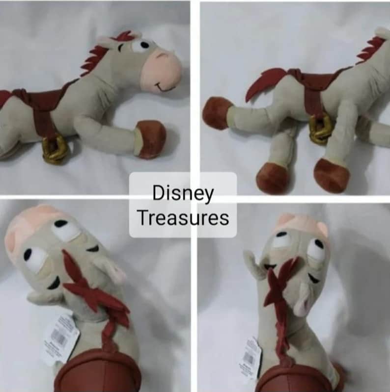 Vintage Nuevo con etiquetas Disney Pixar Toy Story Tamaño básico Buzz Lightyear Disney Store o muñeco de peluche articulado Bullseye the Horse Exclusivo del parque imagen 6
