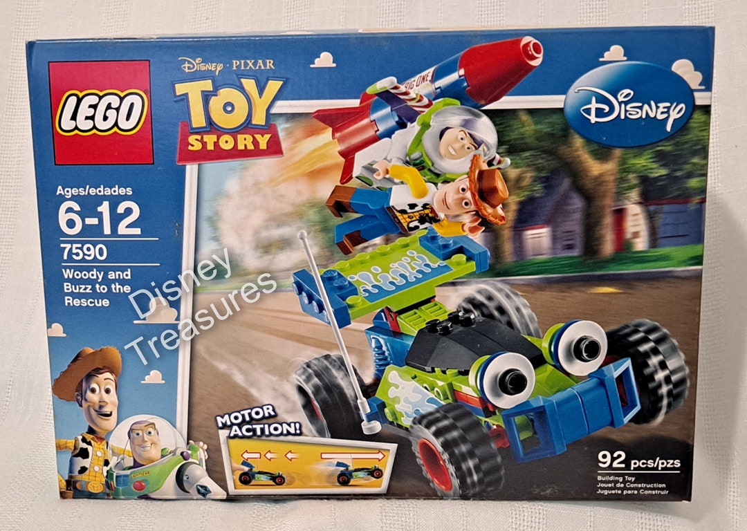 New Retired Sealed Lego 7590 Disney Pixar Toy Story Astronaut Buzz Lightyear Sheriff Woody RC the Car Rescue Scene Pull back Action Vehicle Etsy UK