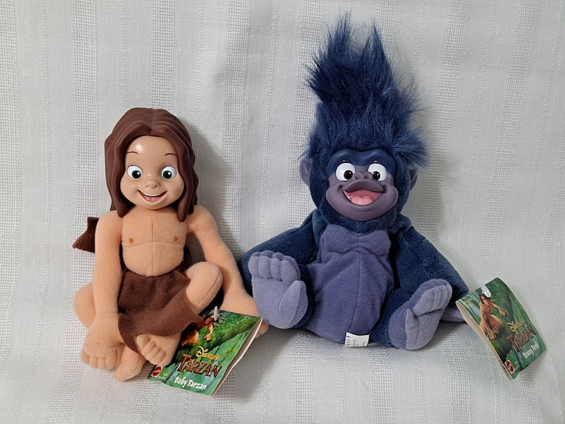 Disney Mattel Baby Tarzan Young Terk Plush Bean Bag Doll New Etsy