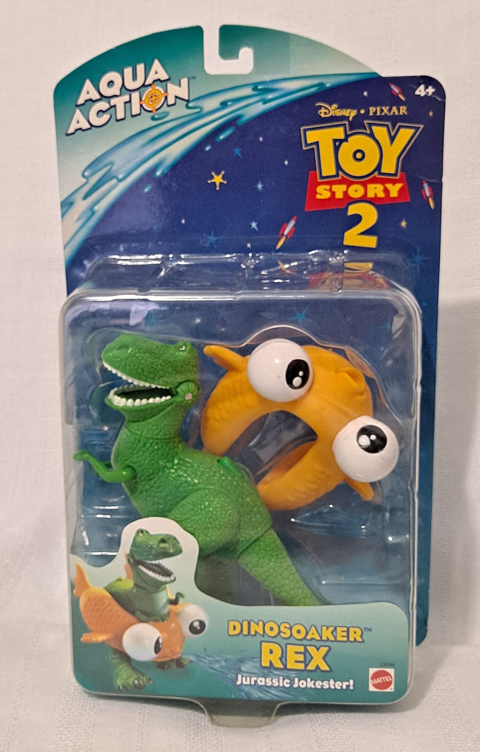 Very Rare New Vintage 2000 MATTEL Aqua Action Disney Pixar Toy