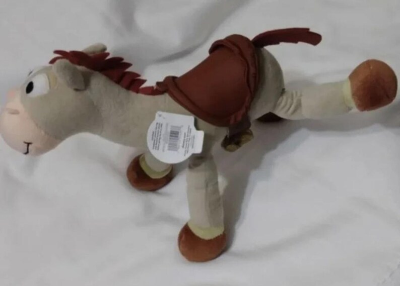 Vintage Nuevo con etiquetas Disney Pixar Toy Story Tamaño básico Buzz Lightyear Disney Store o muñeco de peluche articulado Bullseye the Horse Exclusivo del parque imagen 7