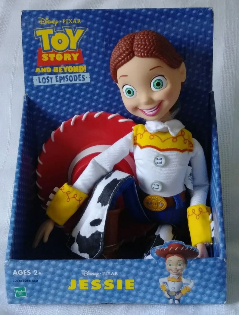 Disney Pixar Hasbro Toy Story & Beyond Cowgirl Jessie Bullseye Horse Astronaut Buzz Lightyear Figure Cuddle Doll Vintage Retired New Package Jessie