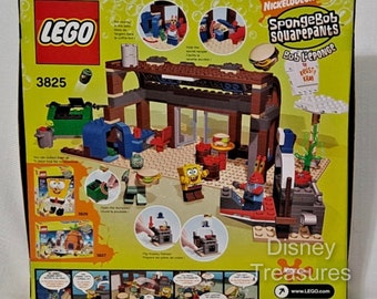 NEW Sealed Nickelodeon Lego 3825 The Krusty Krab Spongebob Mr Krabs  Squidward Plankton Clamshell Clam Shell