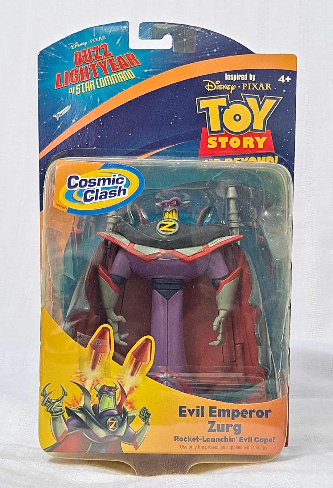 Disney Pixar Toy Story Beyond Mattel Star Command Cosmic Clash Rocket  Launching Evil Cape Zurg Action Figure Vintage Retired New in Package