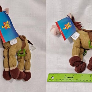 Vintage New Tags Disney Store Pixar Toy Story Sheriff Woody Cowboy Prospector Pete Star Bean or Bullseye Disney Store Bean Bag Plush Doll image 11