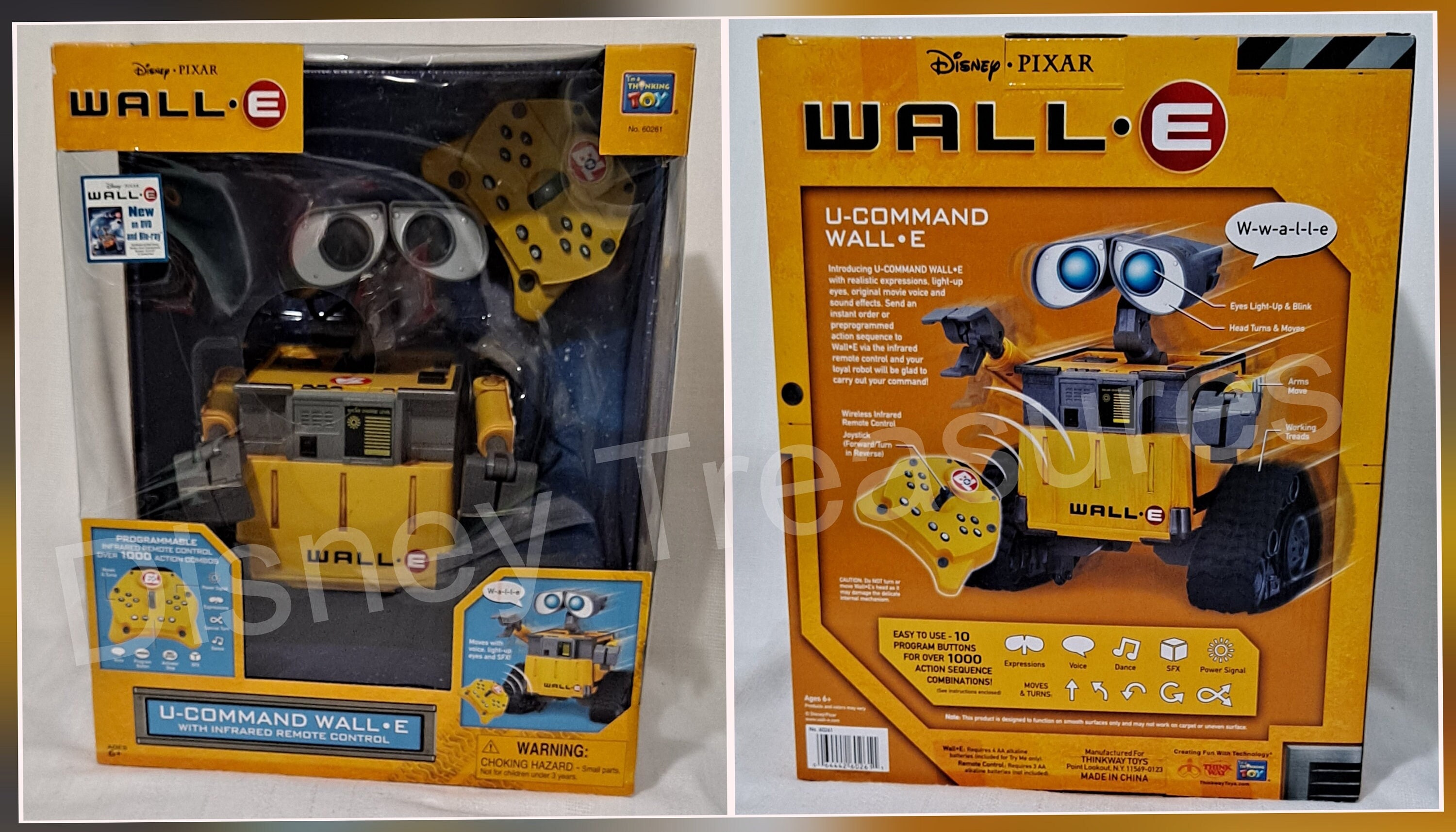 New Factory Sealed Retired Disney Store Pixar U Command Wall E