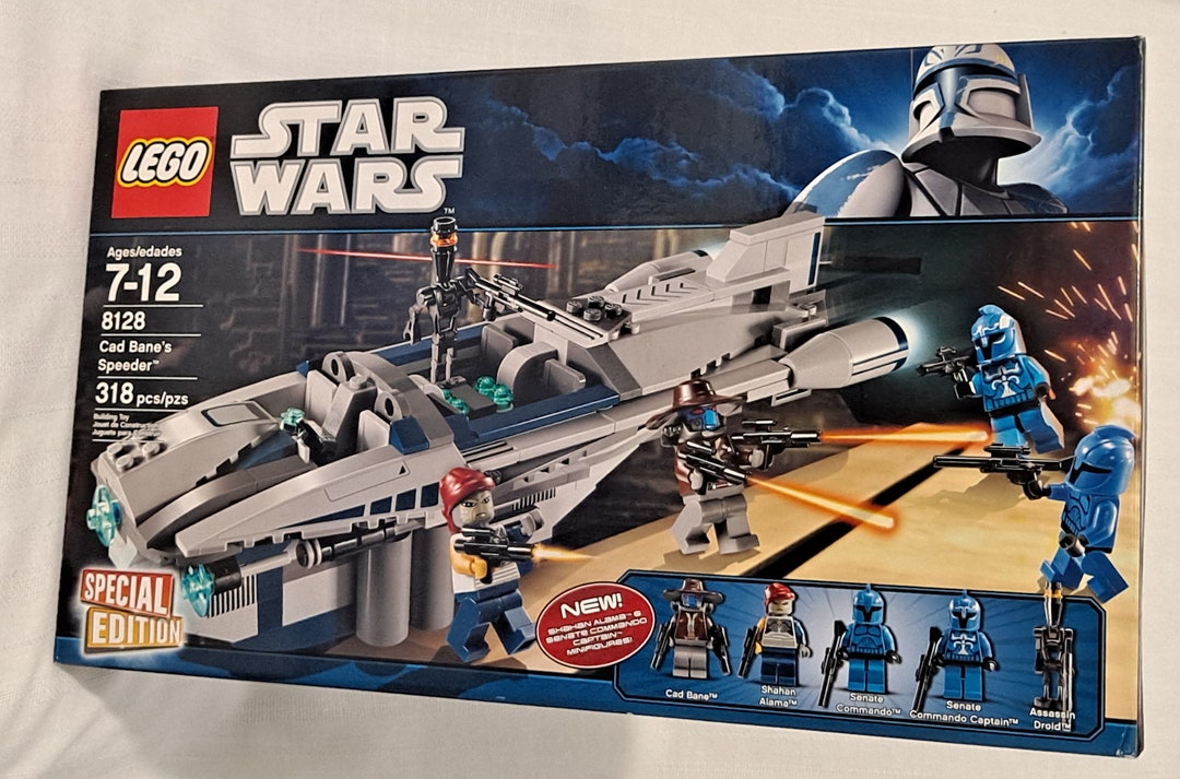 New Retired Sealed Disney Star Wars Lego 8128 Cad Bane's Speeder