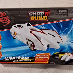 New Factory Sealed Retired 2008 Speed Racer Mach 6 Car Snap N