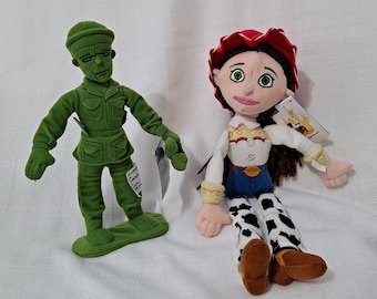 Vintage New With Tags Walt Disney World Cowgirl Jessie Toys R Us Green Army Guy Soldier Bean Bag Plush Doll Etsy