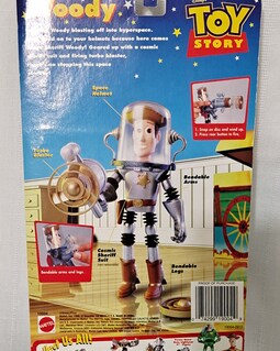 Disney Pixar Toy Story Mattel Space Sheriff Woody Firing Turbo