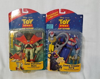 Disney Pixar Toy Story Beyond Mattel Zooka Zappin Evil Emperor Zurg Solar Patrol Buzz Lightyear Action Figure Vintage Retired New in Package