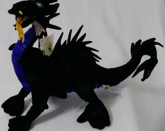 Vintage New with Tags Disney Park Resort Walt Disney World Fantasmic Maleficent Dragon Plush Bean Bag Doll Sleeping Beauty Princess Aurora
