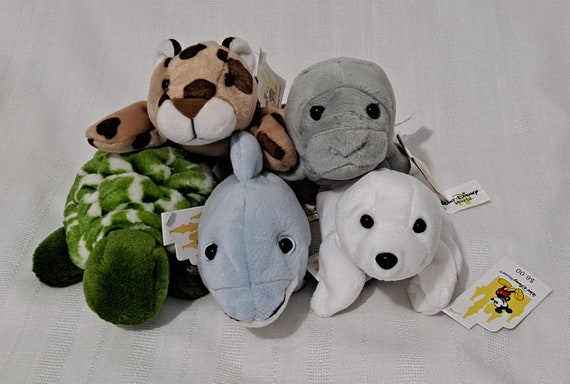 New With Tags Vintage Animal Kingdom EPCOT Living Seas Manatee