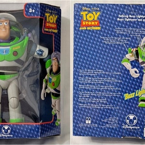 Retired New Disney Store Hoops Pixar Toy Story and Beyond Talking Buzz Lightyear Action Figure
