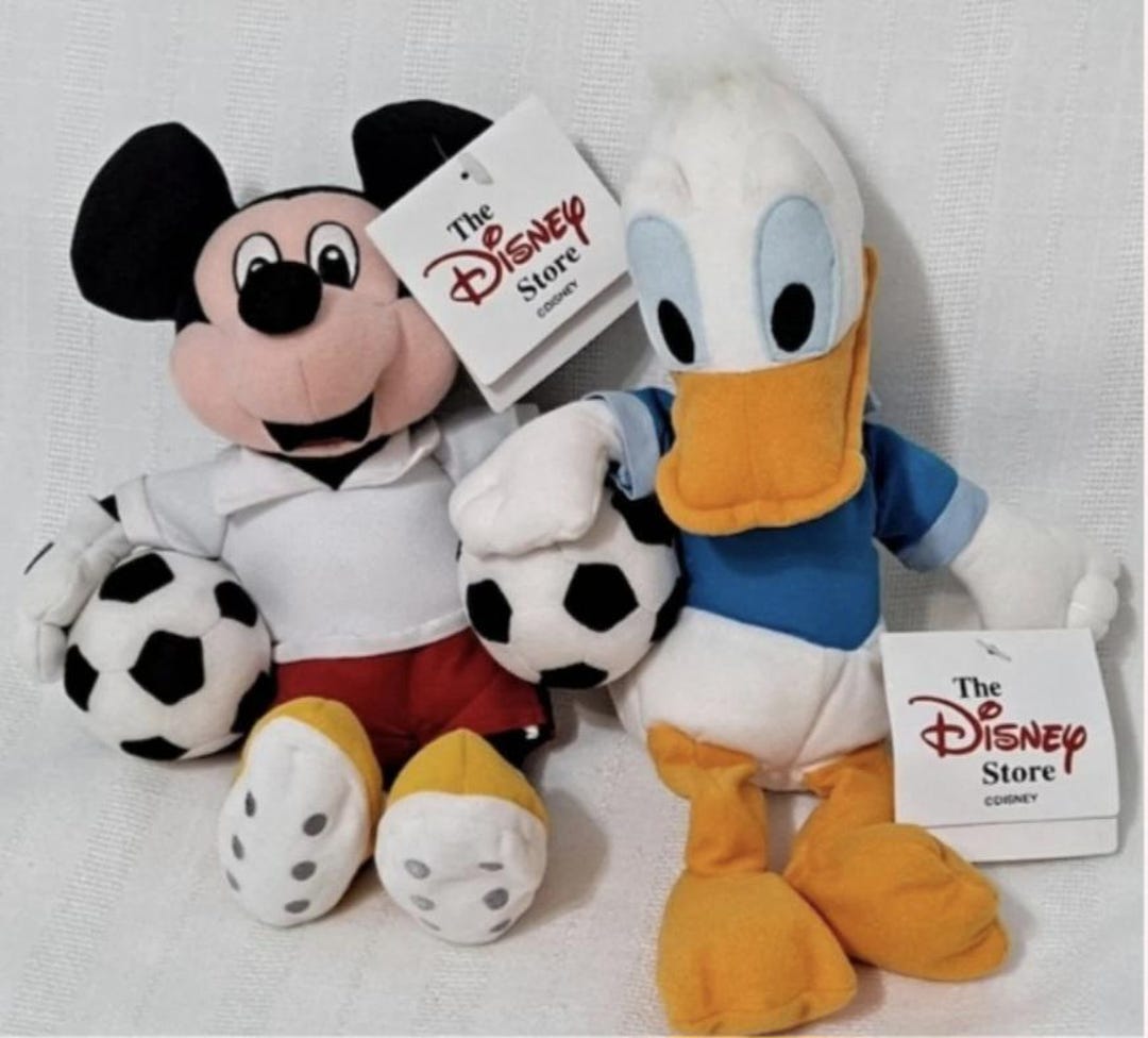 ミッキーマウス サッカーぬいぐるみ Euro Disney タグ付 ミッキー