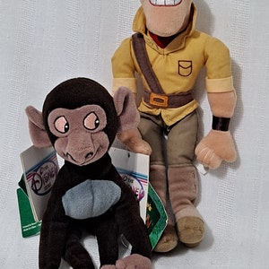 Disney Store Park Resort Tarzan Clayton Baboon Plush Bean Bag Doll New with Tags Vintage