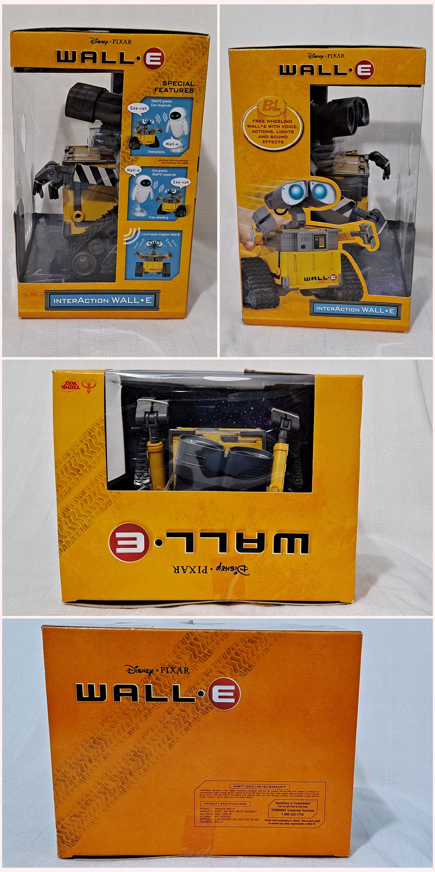 New Factory Sealed Retired Disney Pixar Interaction Wall E