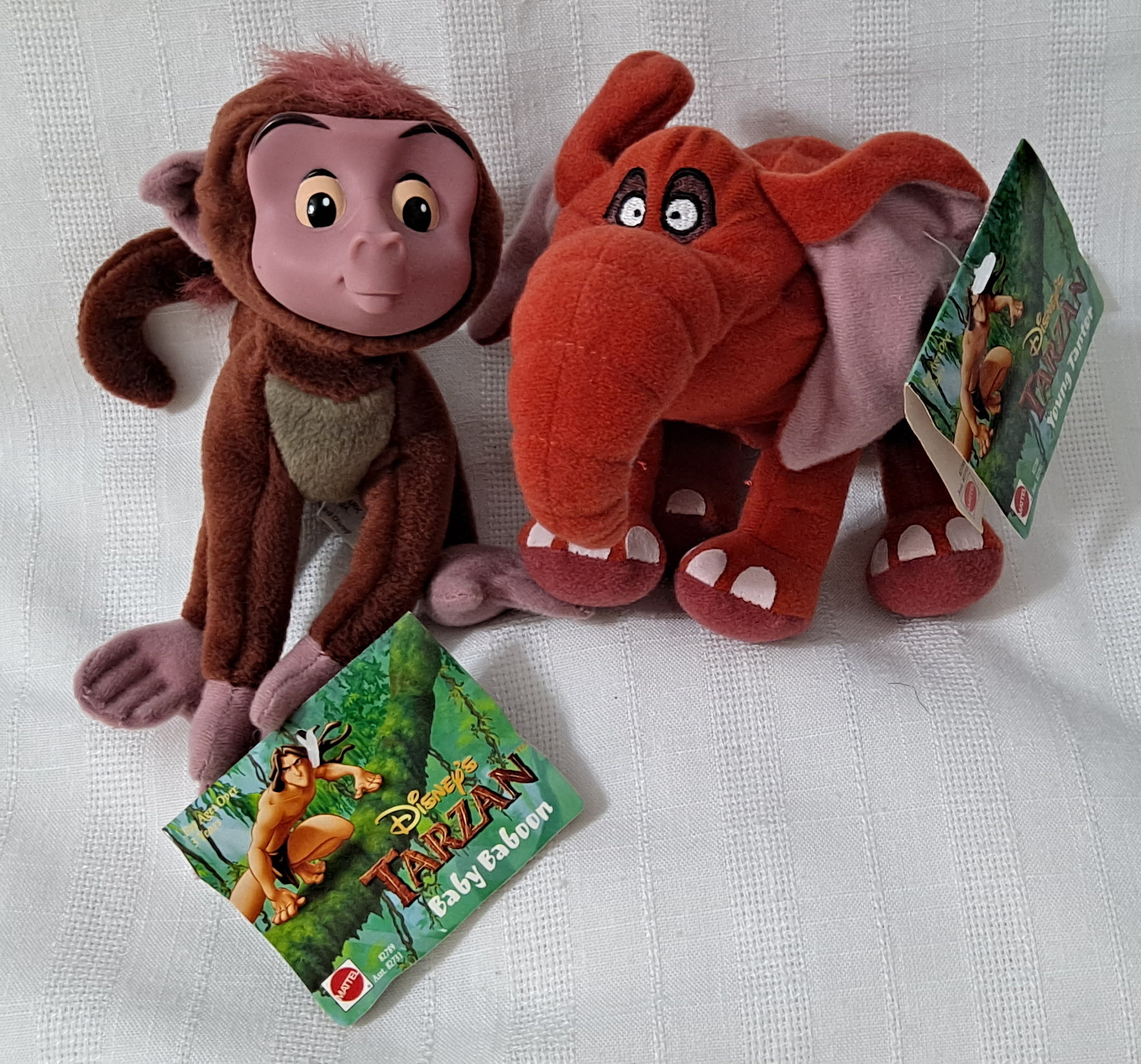 Peluche interactive singe Tok DISNEY MATTEL Tarzan violet 34 cm - D