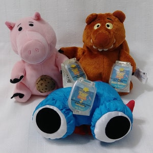 Vintage New with tags Disney Pixar Toy Story 2 Star Bean Hamm Lenny Critter Bear Mattel Bean Bag Doll