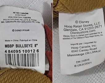 Vintage New e Tags Disney Store Pixar Toy Story Sheriff Woody