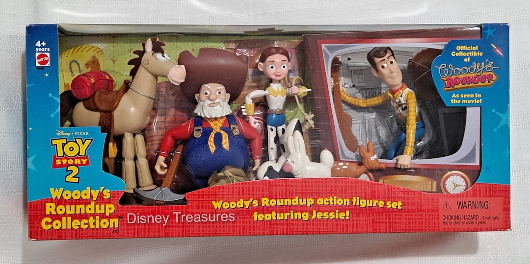 New Sealed Vintage MATTEL Toy Story 2 Woody's Roundup Bullseye
