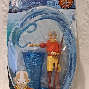 MATTEL Nickelodeon Nick.com Fisher Price Viacom Avatar Last Airbender Water Series Water Vortex Aang figure accessory Retired New in Package