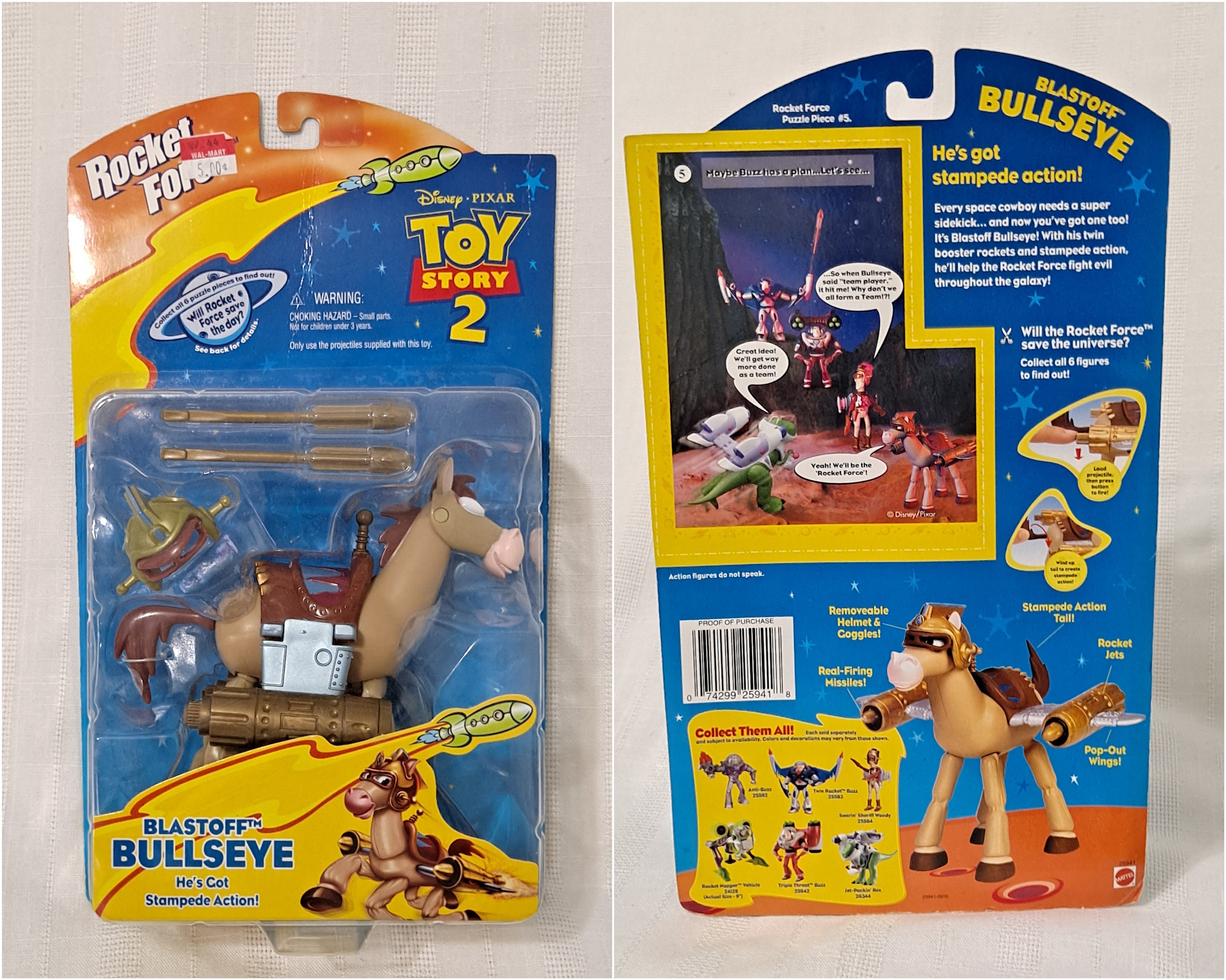 Disney Pixar Toy Story Mattel Blastoff Bullseye Jet Packing