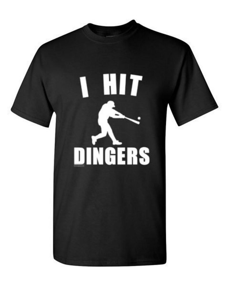 Baseball Shirt Softball Shirts Team Shirts I Hit Dingers Etsy