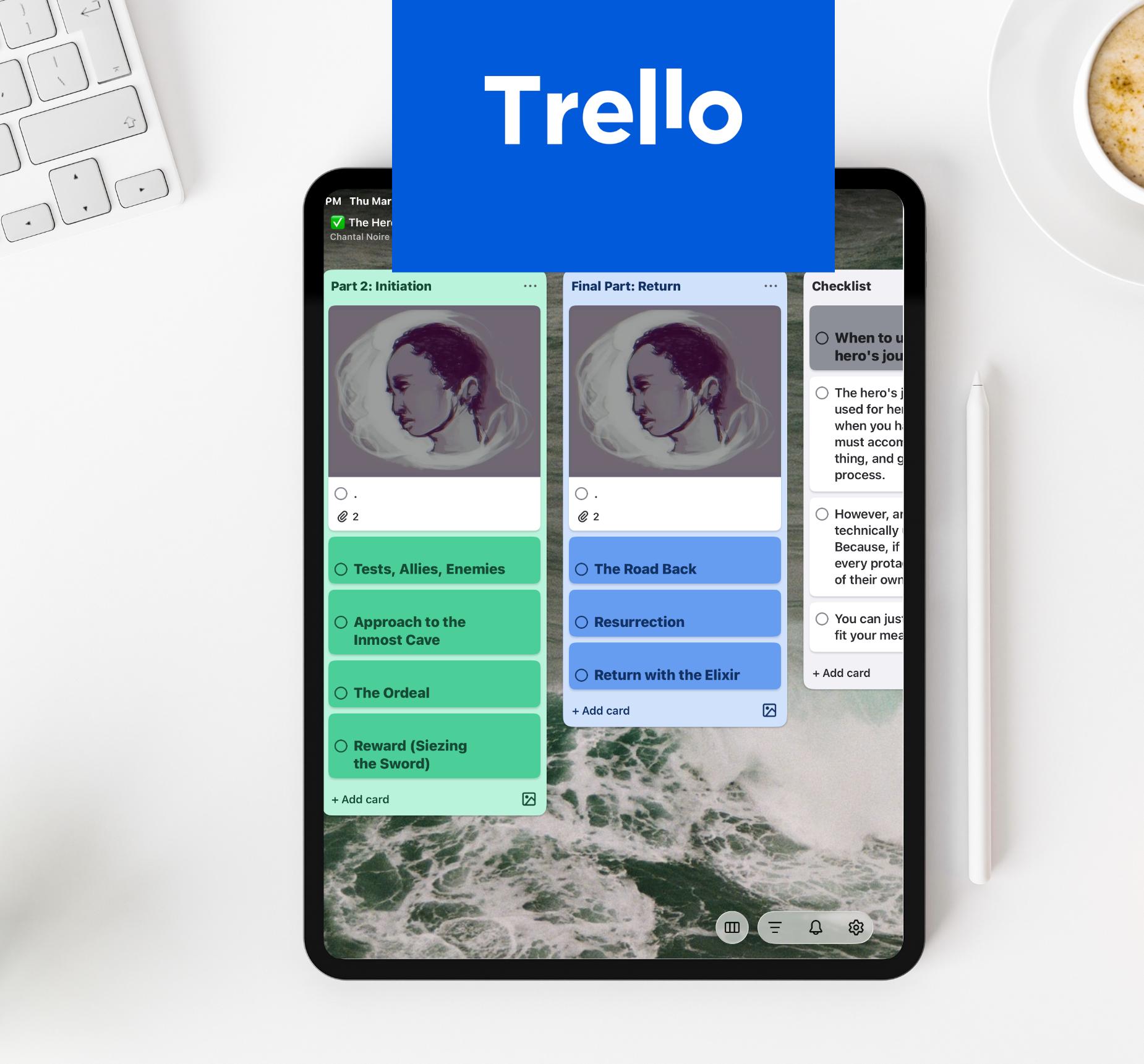 Trello Writing Template : the Hero’s Journey - Etsy