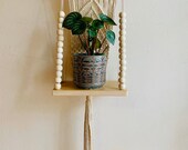 Macrame Shelf Wall Hanging, Macrame shelf, macrame wall hanging, macrame home decor, macrame, planter shelf, macrame plant holder