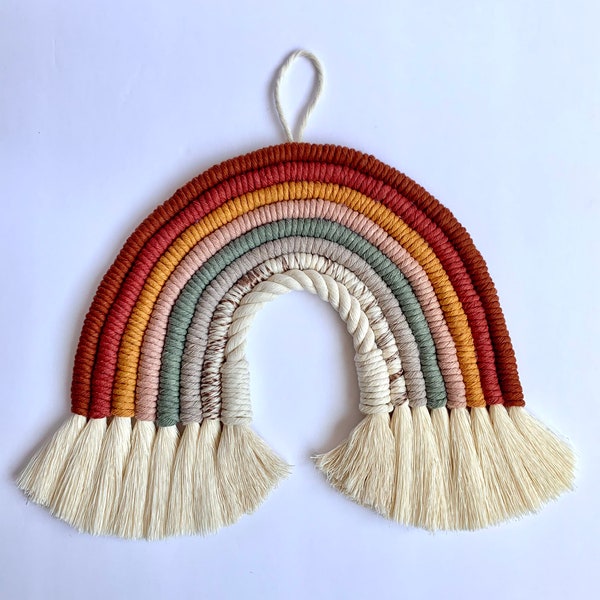 CACTUS DREAM, Macrame Rainbow Wall Hanging, macrame rainbow, macrame wall hanging, rainbow wall hanging, rainbow wall art, nursery decor