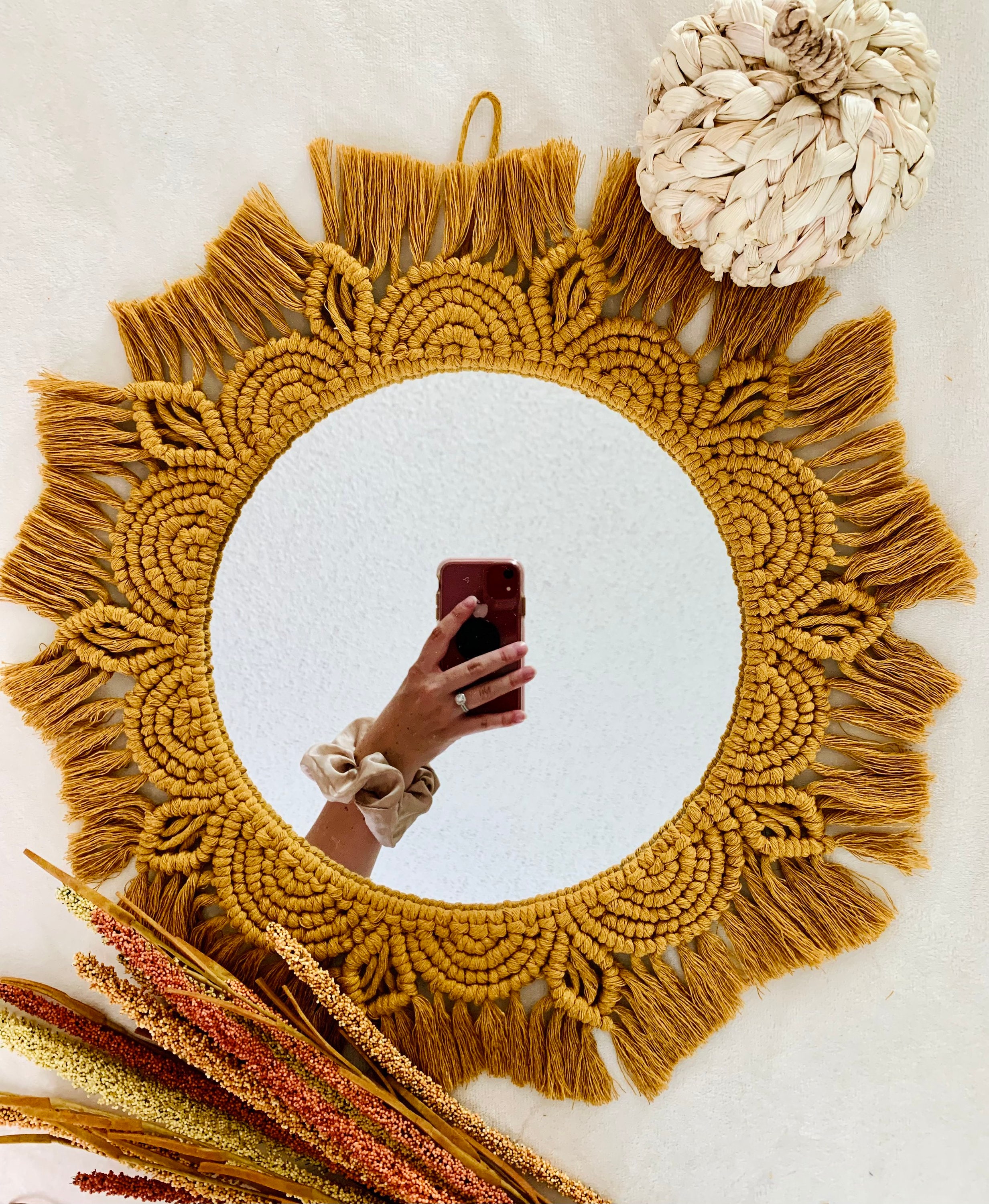 Macrame mirror macrame mirror wall hanging macrame mirror Etsy.de