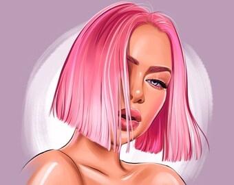 Custom Digital Portrait – Realistic Art, Social Media Profile & Branding
