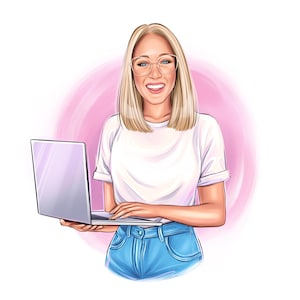 Arte de logotipo comercial personalizado, maestro de retrato digital, diseño de dibujos animados de personajes, cambio de marca personalizado de su negocio, avatar maestro de pestañas