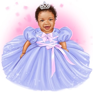 Indywidualny portret cyfrowy - 1 realistyczne dzieło sztuki ze zdjęcia dziecka, dekoracja na babyshower, rysunek na zamówienie, ściana tła wydarzenia, plakat urodzinowy
