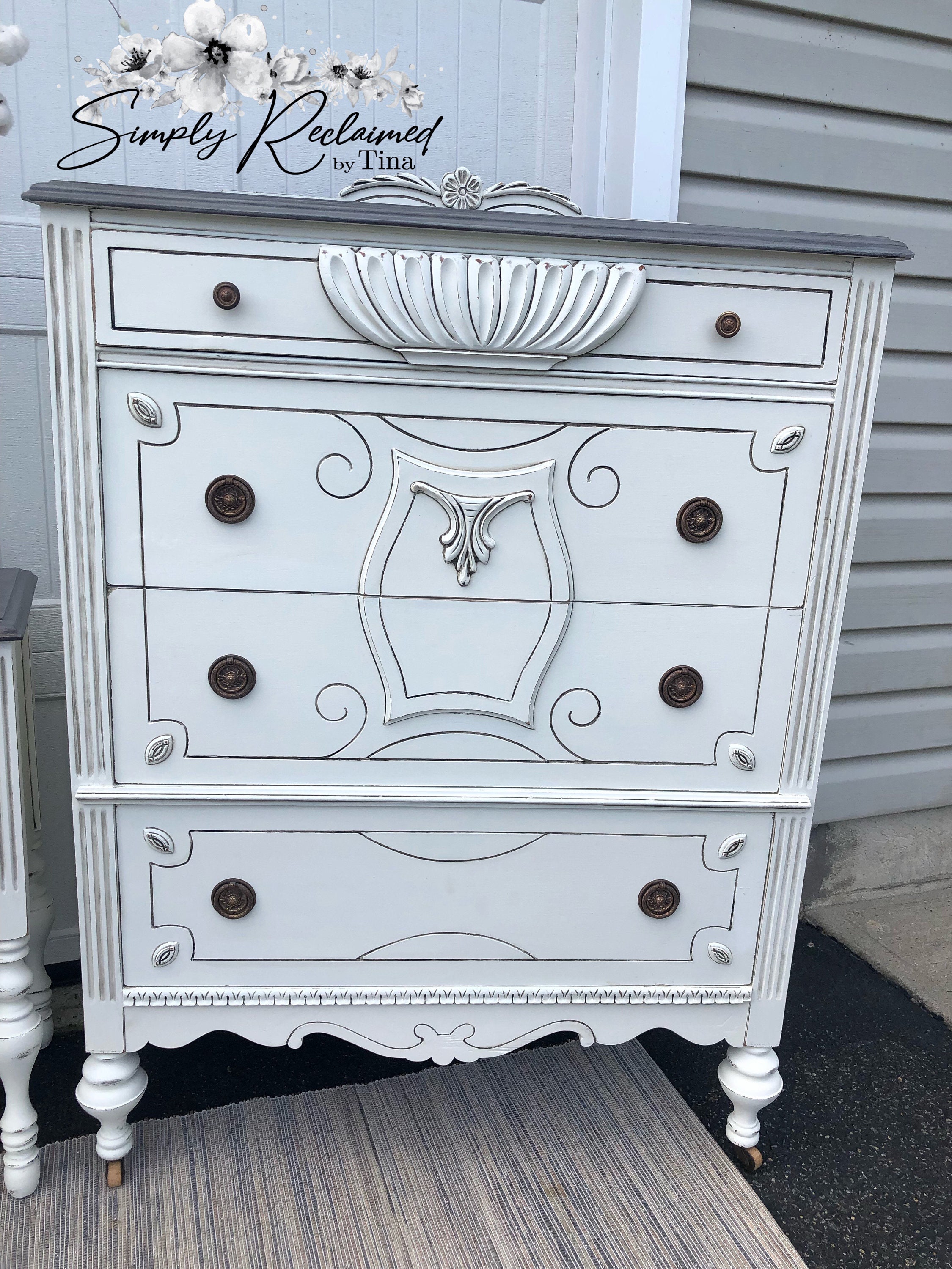 VERKAUFTe Antike Schlafzimmer Kommode Kommode Nachttisch | Etsy