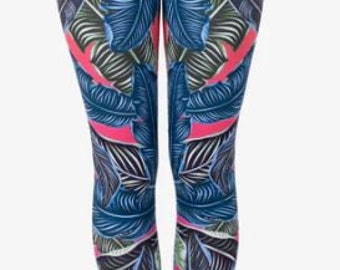 The Aerialist - Midnight Ferns Leggings - Chill Out Range. Suitable for Silks, Hoop, and other Aerial Circus Arts