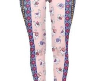 The Aerialist - Aztec Alpaca Leggings - Creatures Range. Suitable for Silks, Hoop, and other Aerial Circus Arts