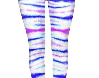 The Aerialist - Cyan Surf Leggings - Chill Out Range. Suitable for Silks, Hoop, and other Aerial Circus Arts