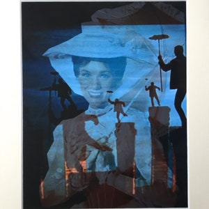 Mary Poppins print, the chimneysweeps mounted Disney print
