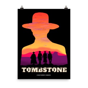Tombstone movie poster, fine art film print
