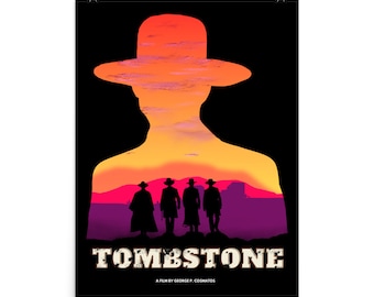 Tombstone movie poster, fine art film print